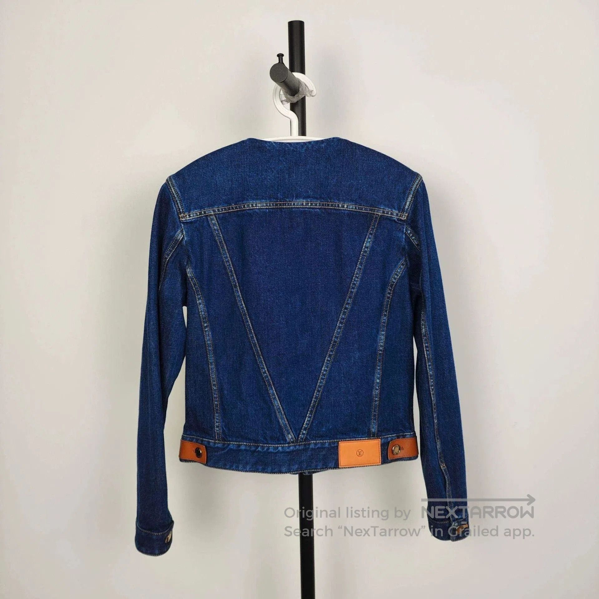 Louis Vuitton LV Women's Denim Leather Patchwork Jacket. Size US XS / EU 42 / 0 - 2 Thumbnail
