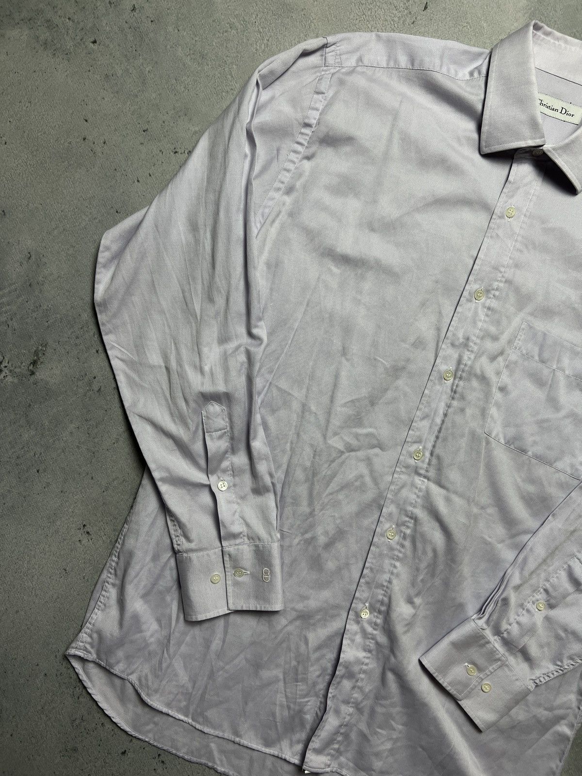 Dior Vintage 90s Christian Dior Italy Button Up Shirt Lux 15 1/2 Size US L / EU 52-54 / 3 - 6 Thumbnail