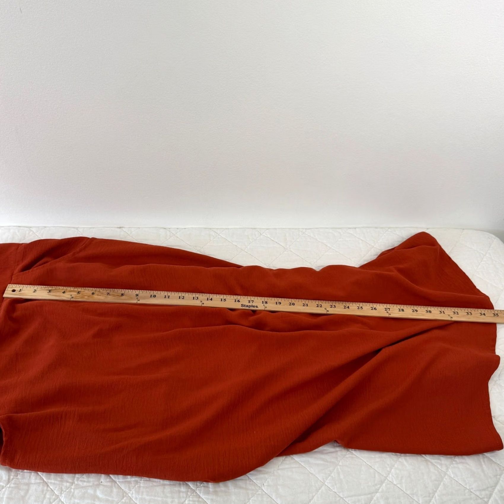 Lacoste Lacoste Pinafore Dress Womens Rust Orange Button Front Midi Sleeveless Strappy Sleeve Square Neck Pockets Size M / US 6-8 / IT 42-44 - 6 Thumbnail