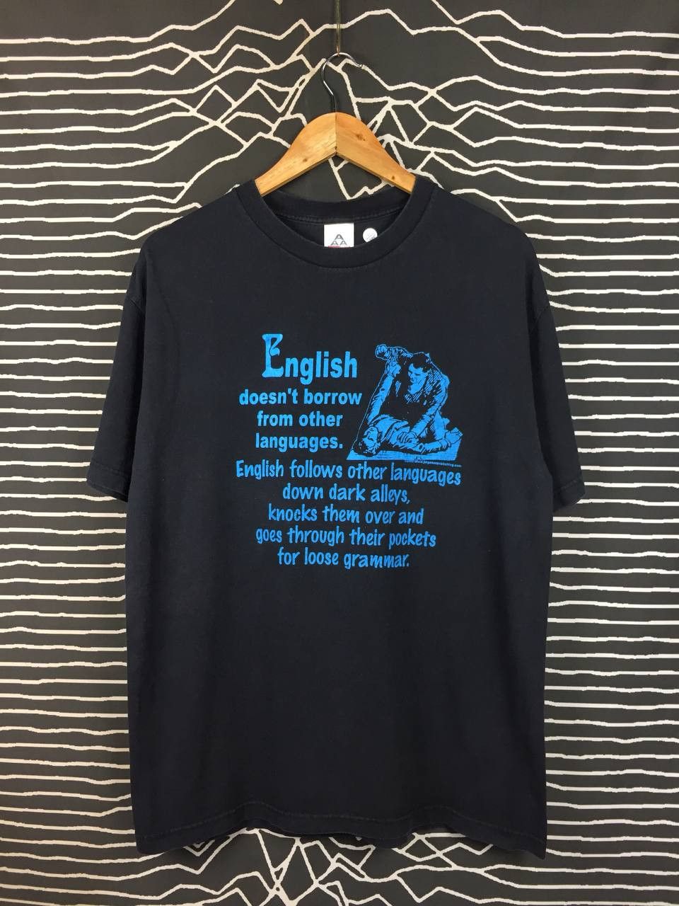 Vintage Vtg Y2K English Language Grammar Humor Streetwear Tee Size US L / EU 52-54 / 3 - 1 Thumbnail