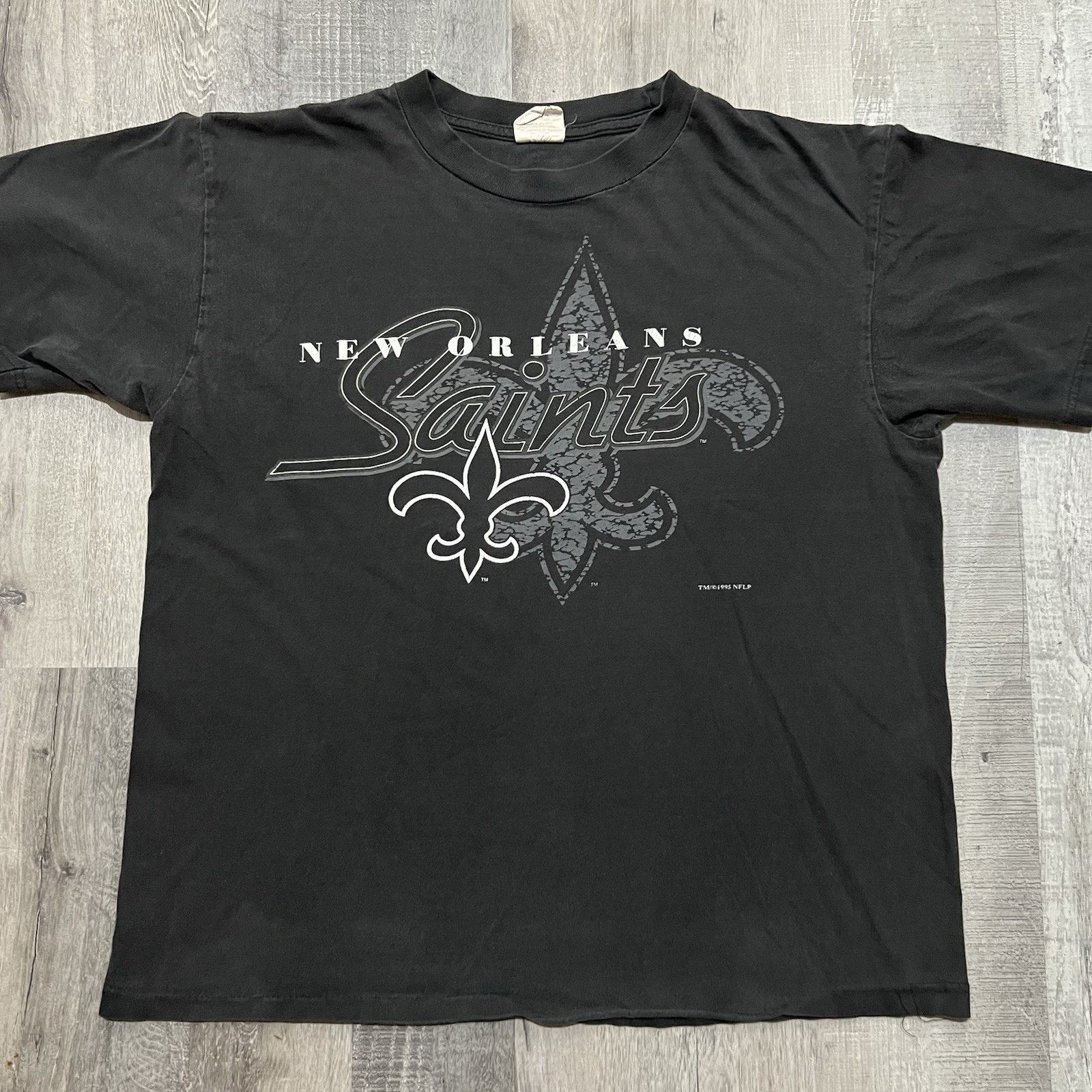 Vintage VTG New Orleans Saints 1995 NFL Champs Football T Shirt Size US XL / EU 56 / 4 - 1 Thumbnail