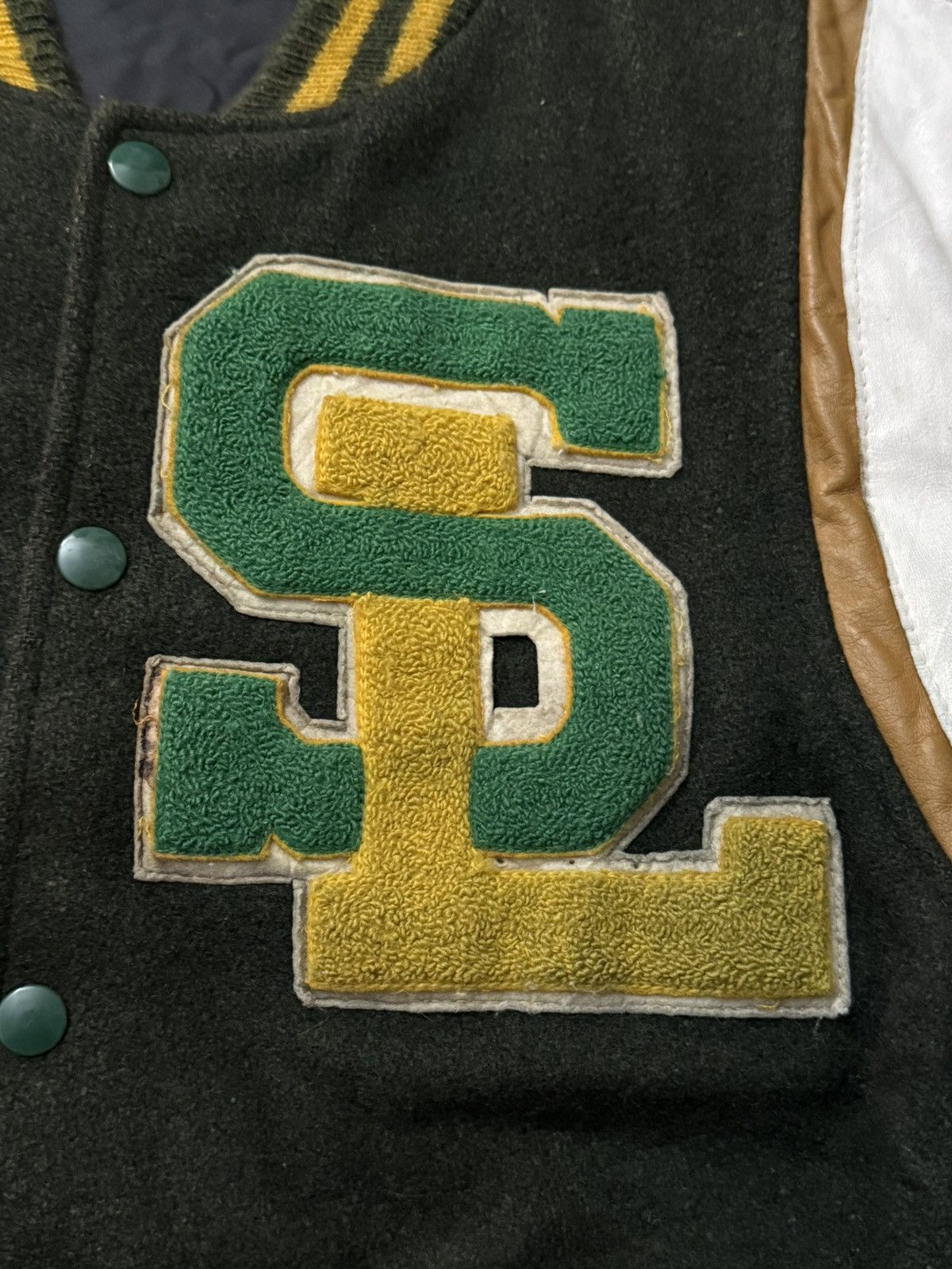 Vintage Vintage 60s 70s SL Teddy Varsity Jacket Small Saint Laurent Size US S / EU 44-46 / 1 - 7 Thumbnail