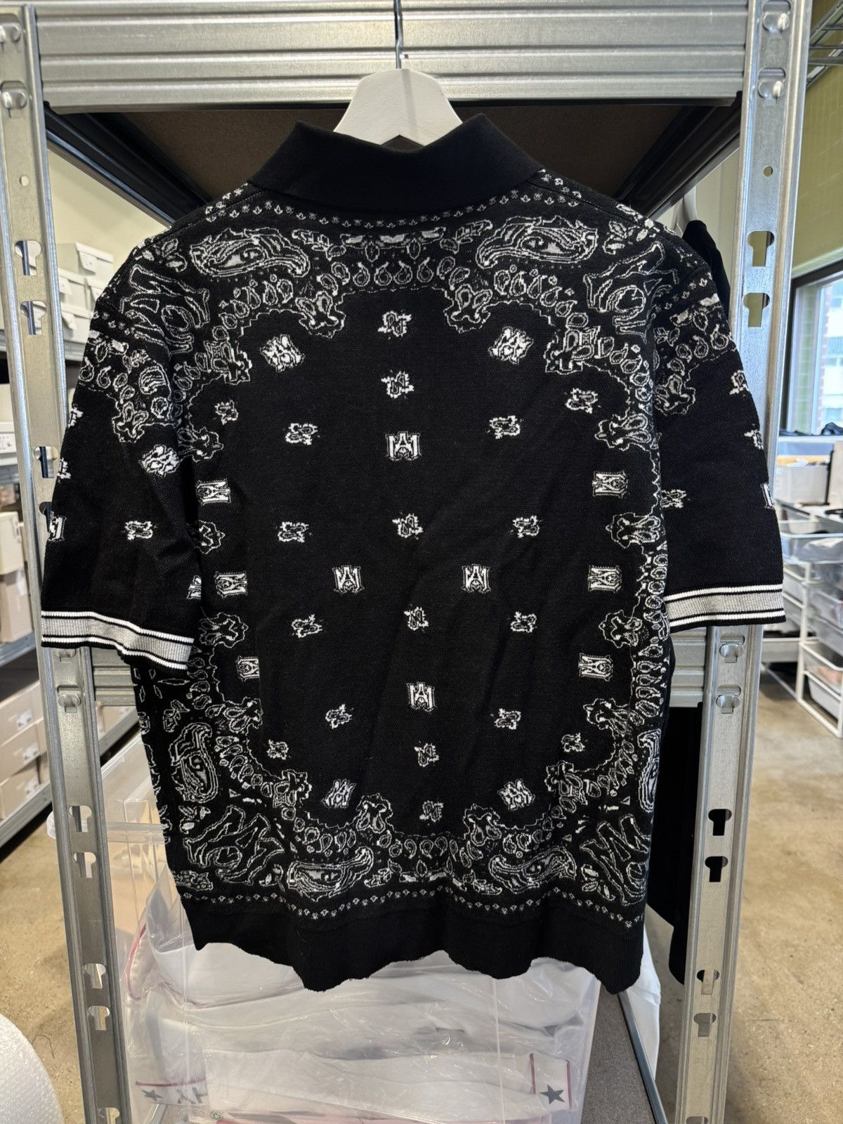 Amiri Amiri Bandana Knitted Button Up Polo Shirt NEW 1100$ Size US XXL / EU 58 / 5 - 3 Thumbnail