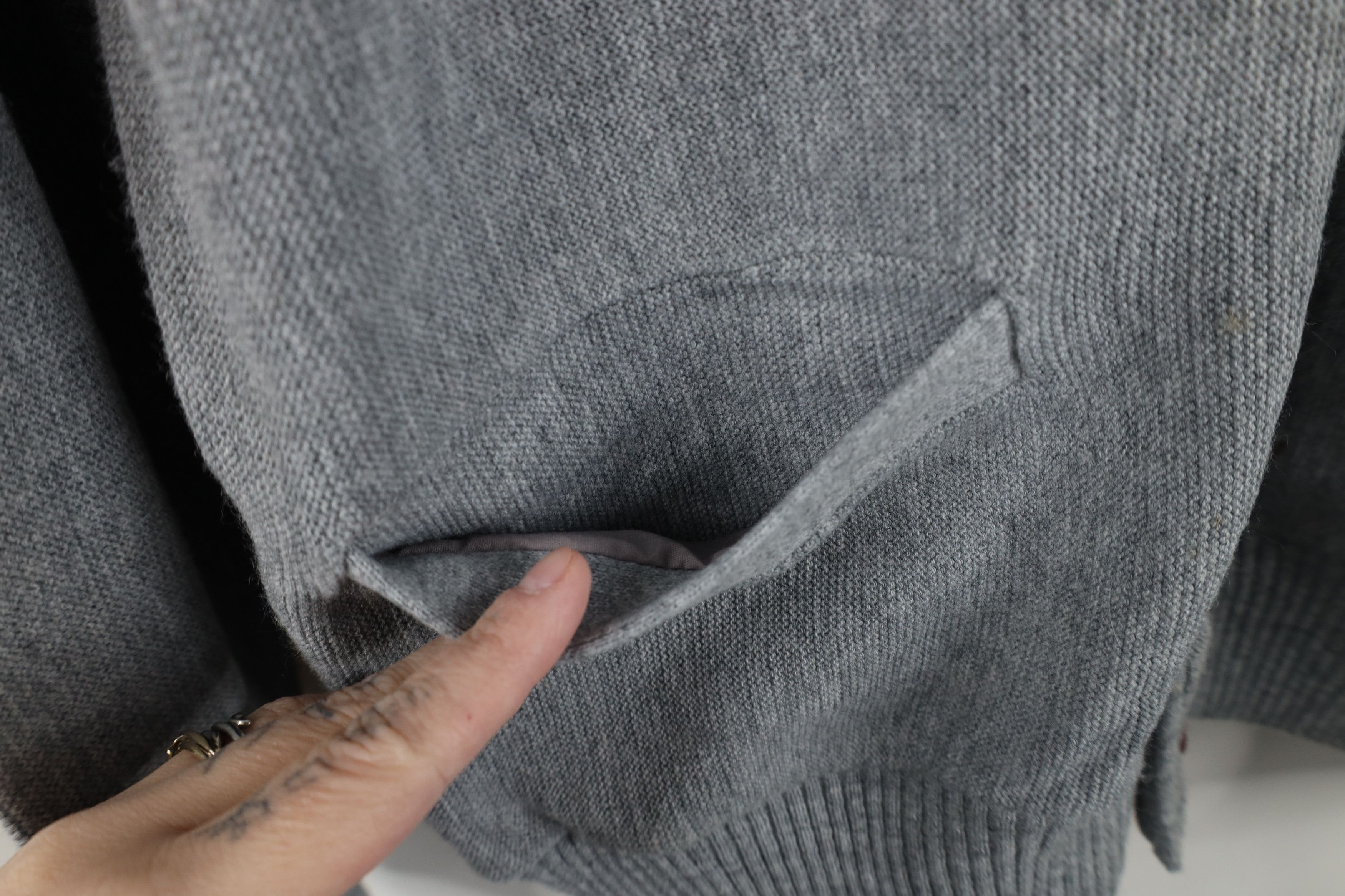 Vintage Vintage 70s Streetwear Blank Knit Cardigan Sweater USA Size US M / EU 48-50 / 2 - 6 Thumbnail
