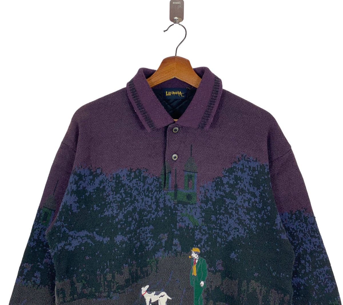 Arts & Science × Vintage 🔥🔥 VINTAGE LAC AVERA FULL PRINT ART HUNTING COLLAR CREWNECK Size US M / EU 48-50 / 2 - 3 Thumbnail