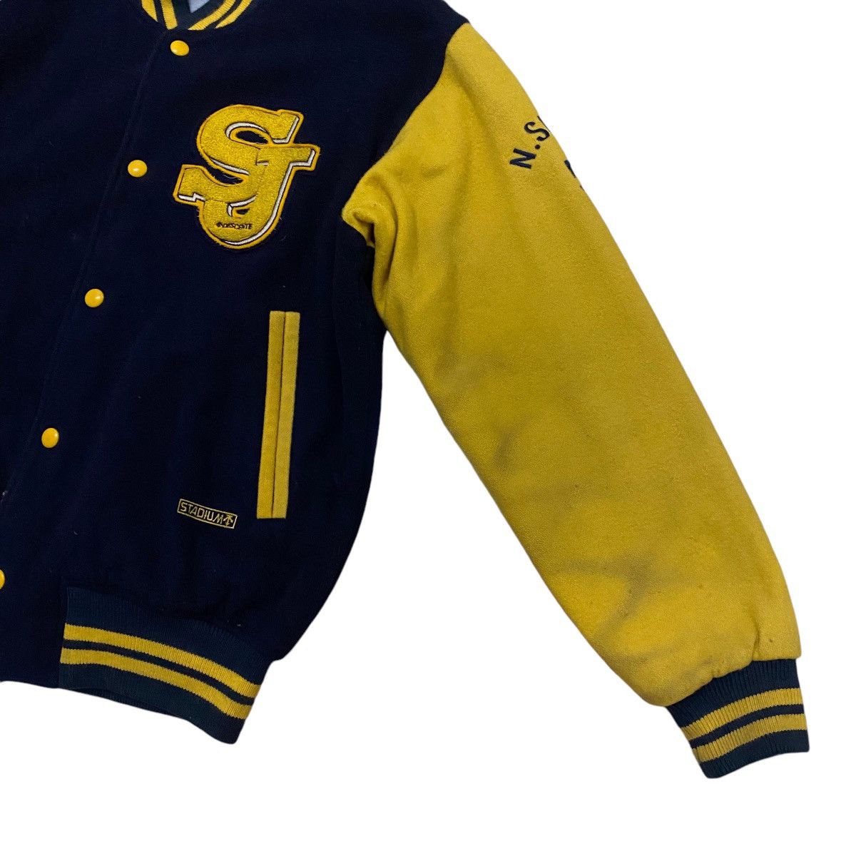 Descente × Japanese Brand × Vintage ☀️Vintage Desente wool stadium varsity jacket Size US M / EU 48-50 / 2 - 8 Thumbnail