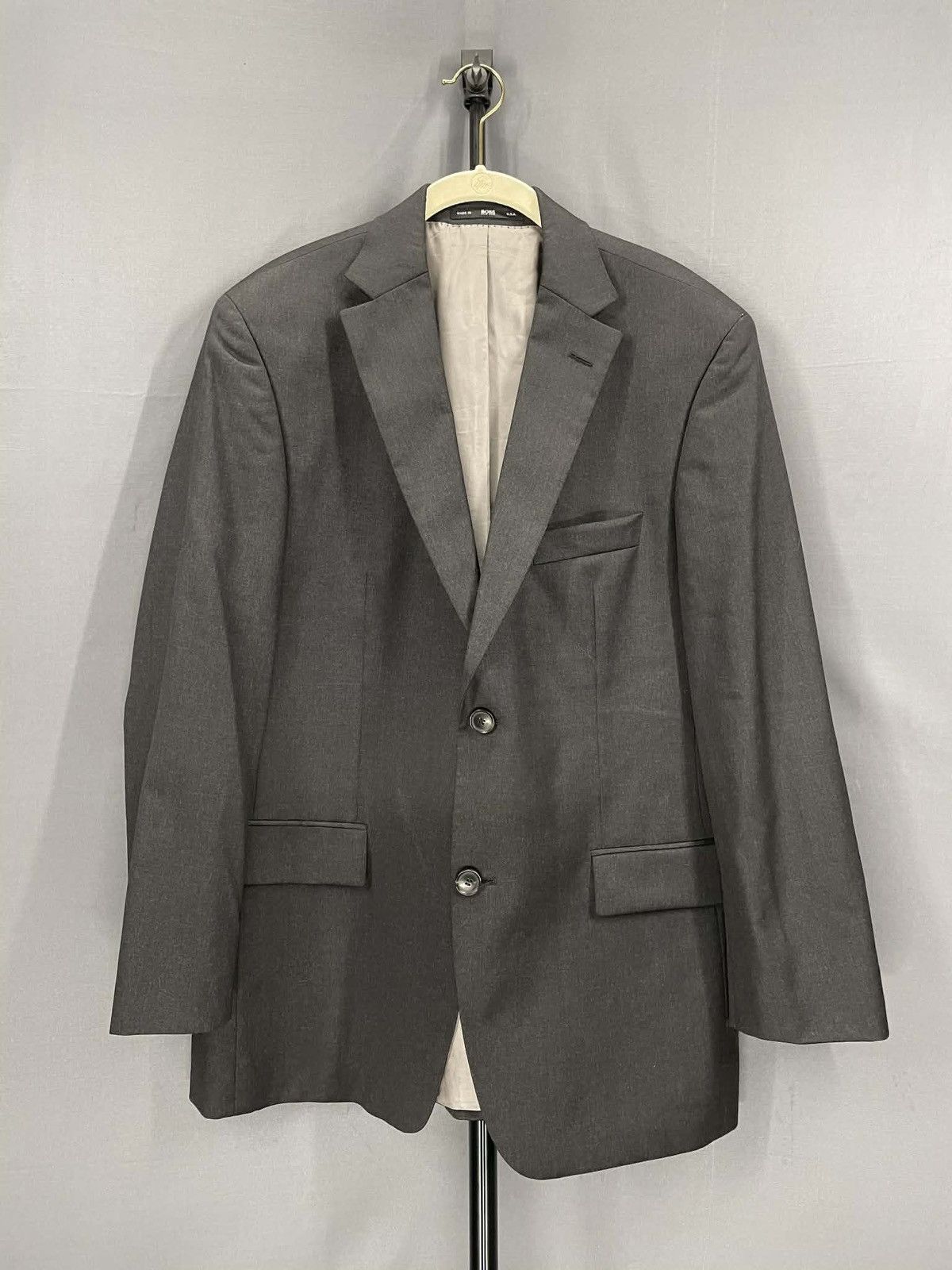 Hugo Boss Hugo Boss Nordstrom Charcoal Blazer 44 Made USA Size 44R - 1 Thumbnail