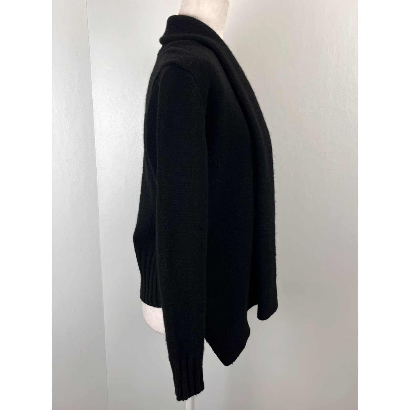 Vince Vince Cardigan Sweater Women XS Black Open Front Yak Wool GUC Size XS Size XS / US 0-2 / IT 36-38 - 4 Thumbnail