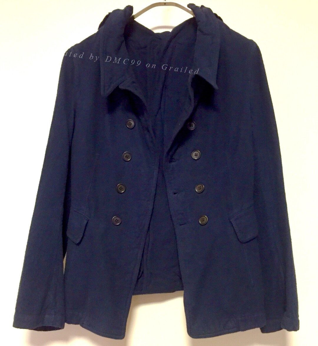 Rei Kawakubo Comme des Garçons Indigo Dyed Cotton Jacket Size US S / EU 44-46 / 1 - 1 Thumbnail