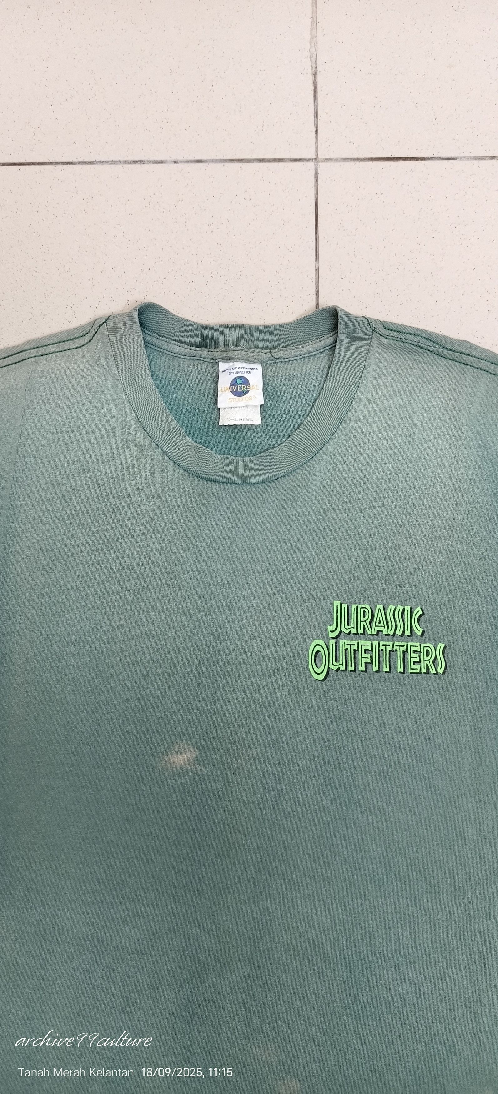 JURASSIC PARK Outfitters 1993 Universal movie Promo tee