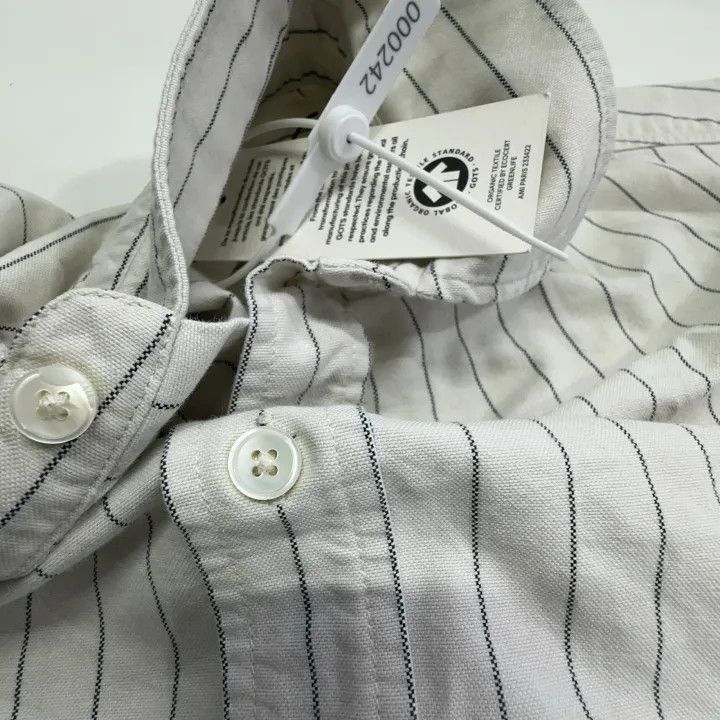 AMI AMIPARIS Striped Heart Long Sleeve Shirt -2507 Size US S / EU 44-46 / 1 - 8 Thumbnail