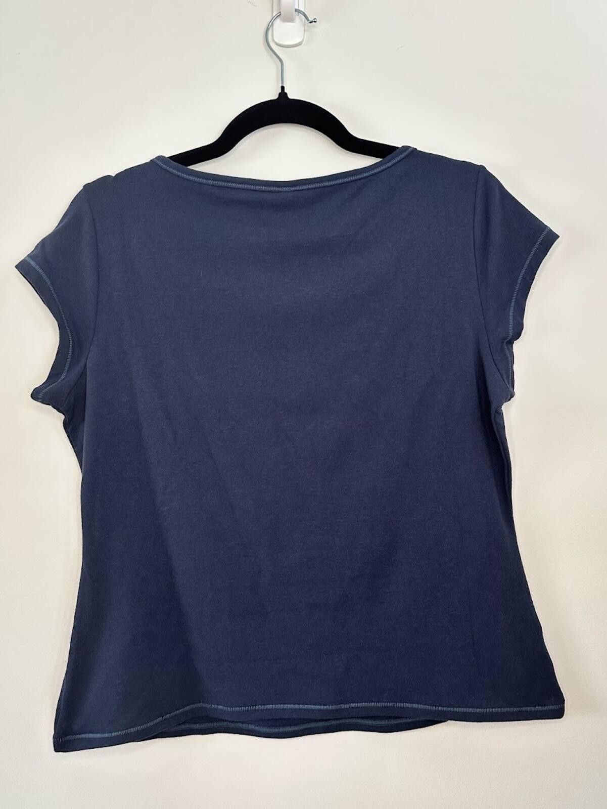 Swims NWOT SKIMS Scoop Neck Tee - Navy - Sz. 2X Size XXL / US 16-18 / IT 52-54 - 3 Thumbnail