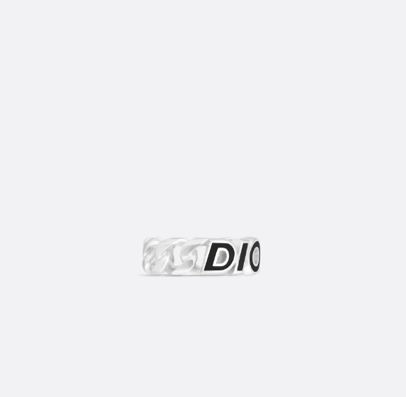 Dior o1w1db10625 Size : OS / Dior Ring in Silver/Black Size ONE SIZE - 2 Thumbnail