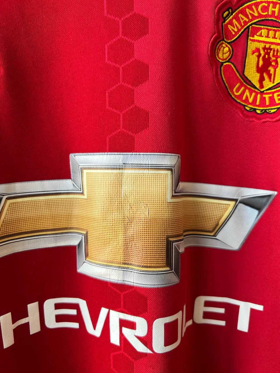 Adidas 2016 MANCHESTER UNITED ADIDAS HOME SOCCER FOOTBALL JERSEY S Size US S / EU 44-46 / 1 - 5 Thumbnail