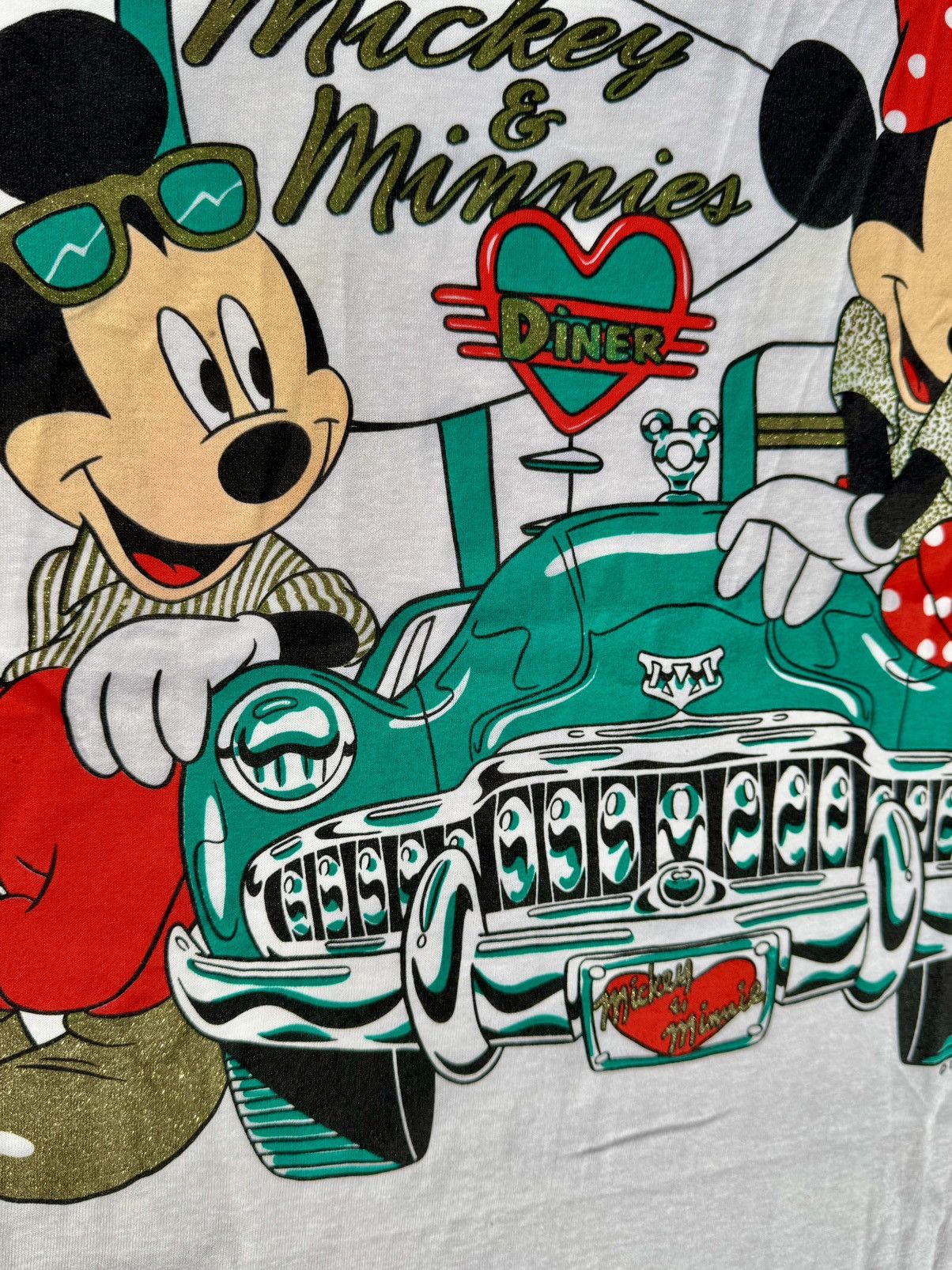 Disney × Mickey Mouse × Vintage Vintage Disney Mickey Minnie AOP T-Shirt (New With Tags) Size US M / EU 48-50 / 2 - 3 Thumbnail