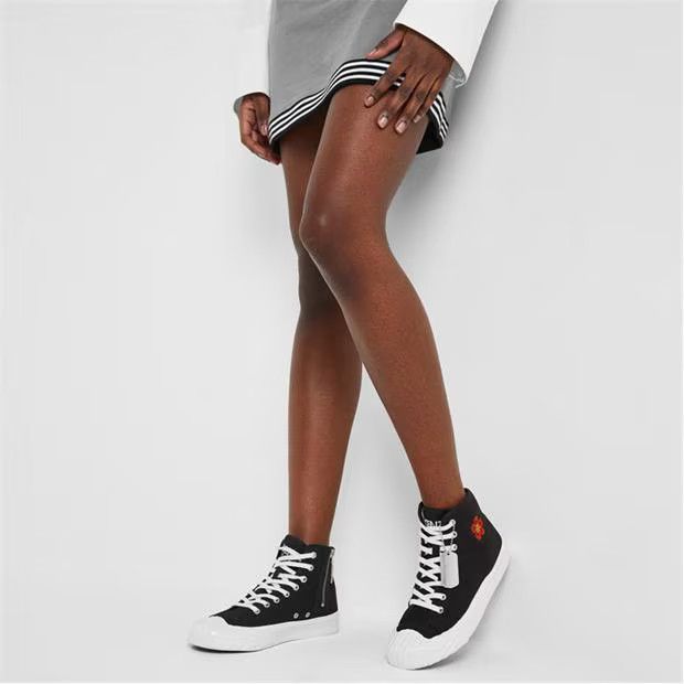 Kenzo o1g2r1mq1024 School High Top Trainers in Black & White Size US 9 / IT 39 - 3 Thumbnail