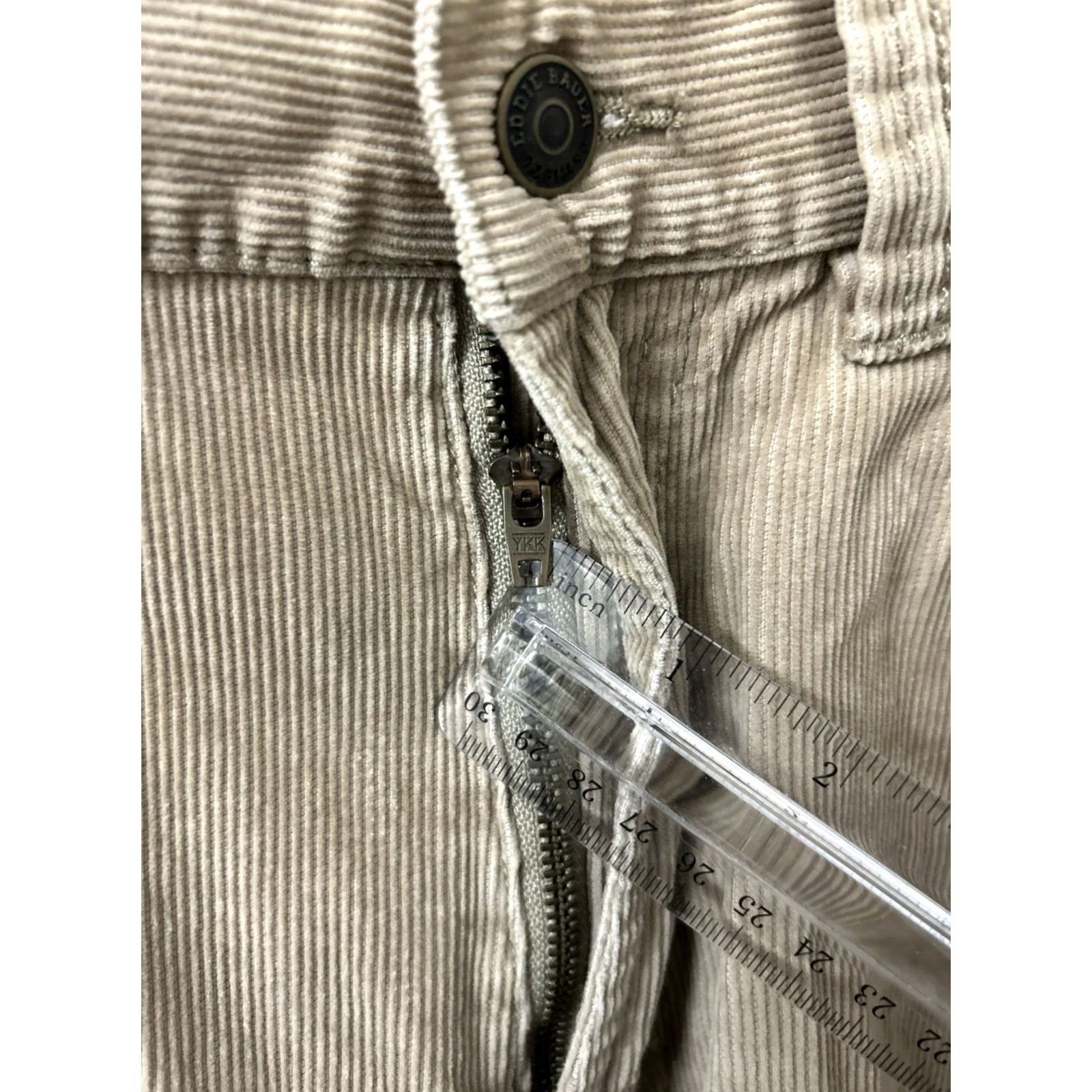 Eddie Bauer Eddie Bauer Corduroy Pants Mens 36x30 Tan Khaki Straight Leg Regular 5-Pocket YKK Button Fall Winter Spring Mens Size US 36 / EU 52 - 5 Thumbnail