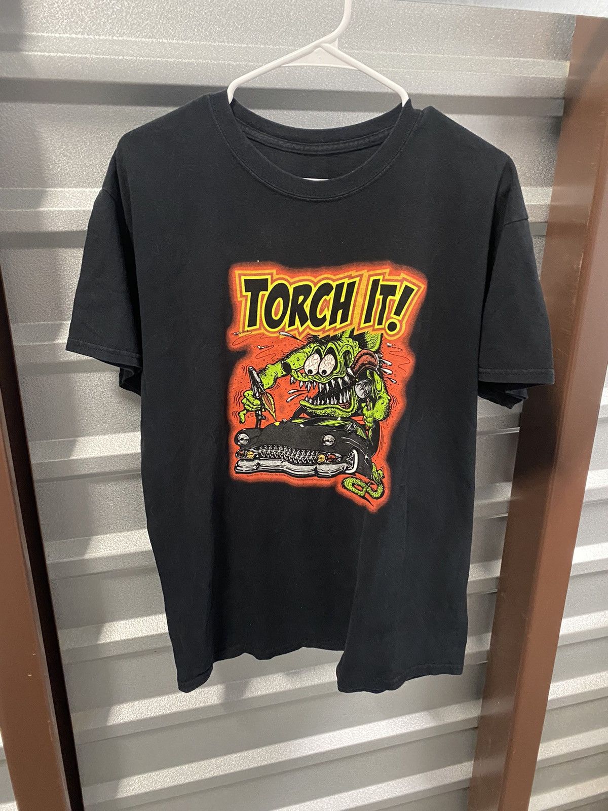 Vintage 2004 Ed Roth Rat Fink “Torch It” Shirt Size US L / EU 52-54 / 3 - 1 Thumbnail