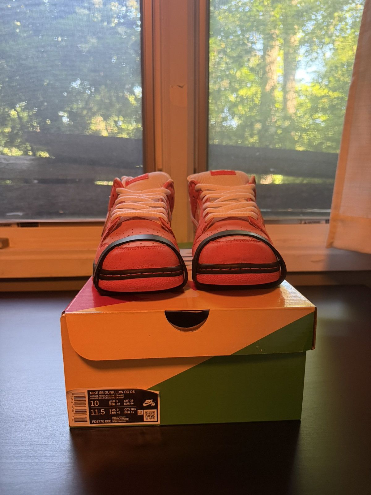 Nike Nike SB Dunk Low Concepts Orange Lobster Size US 10 / EU 43 - 2 Thumbnail