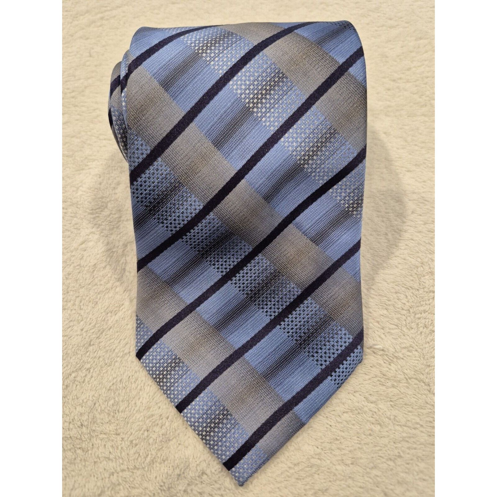 Brooksfield Stafford Essentials Tie Mens 100% Imported Silk USA Made Size ONE SIZE - 2 Thumbnail
