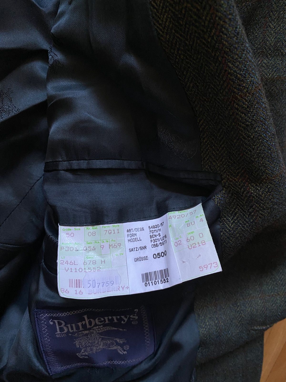 Burberry Vintage blazers Burberrys burberry Hirmer monogram 90s Size 50L - 7 Thumbnail