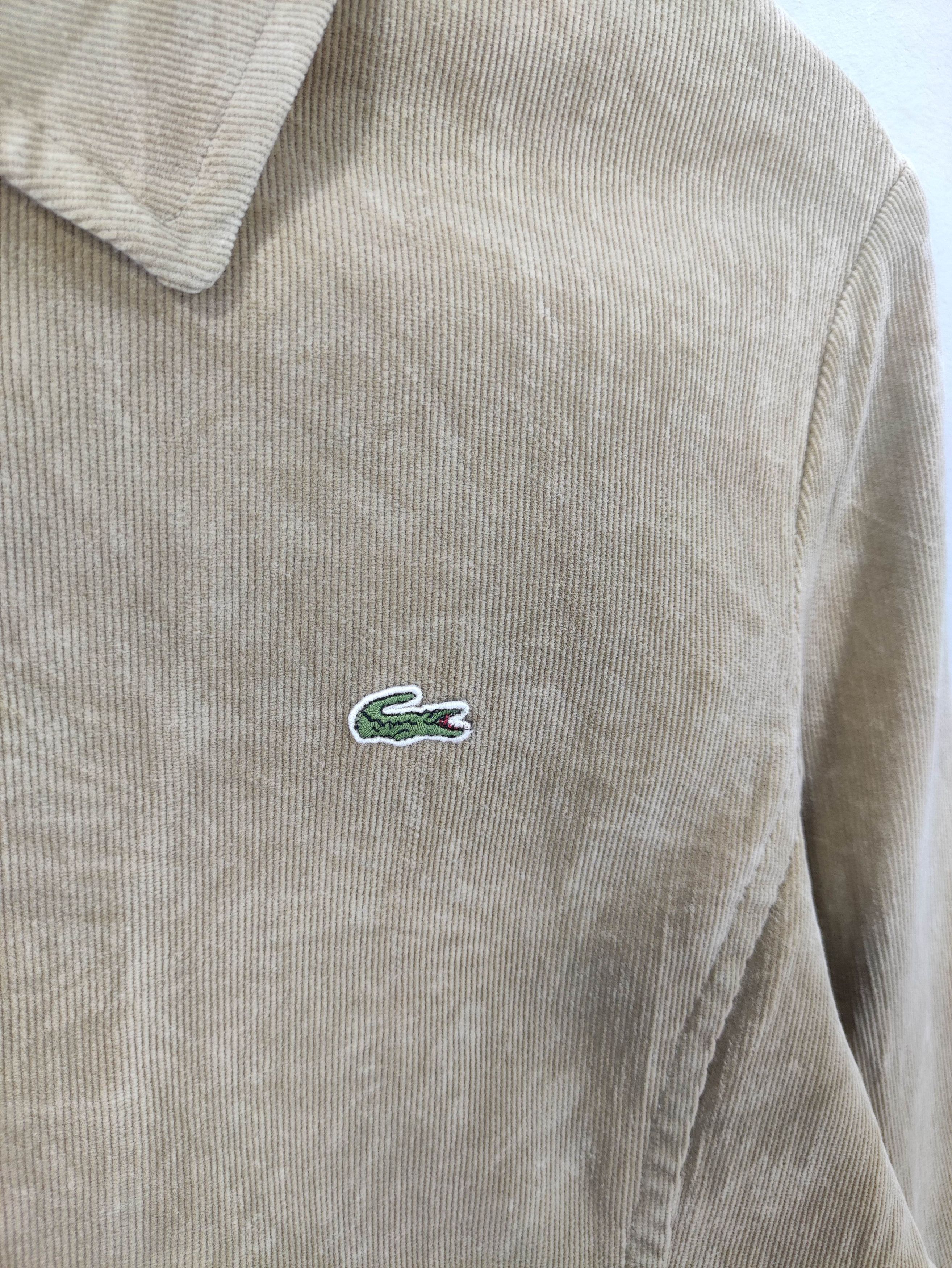 Lacoste Vintage Lacoste Small Logo Corduroy Zipper Jacket Size M / US 6-8 / IT 42-44 - 2 Thumbnail