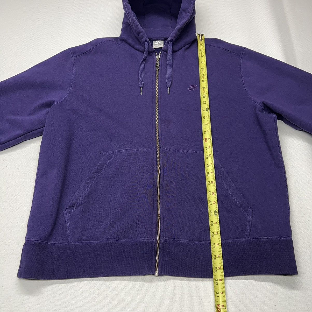 Nike × Vintage VTG Nike Hoodie Sweatshirt Purple Full Zip AF1 Anniversary Size US XXL / EU 58 / 5 - 21 Thumbnail