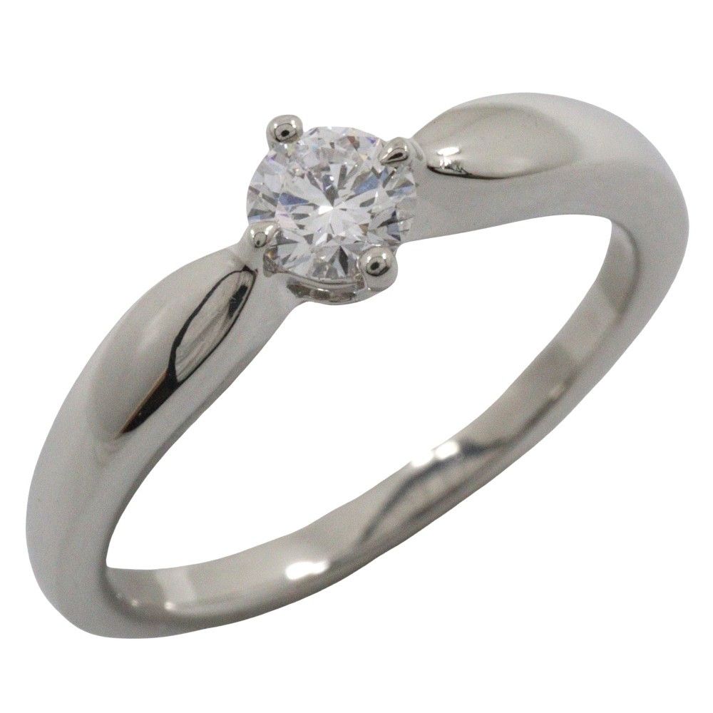 Bvlgari Bvlgari Dedicata a Venezia Solitaire Ring Platinum with RBC Diamond E/VS2 Size ONE SIZE - 1 Thumbnail