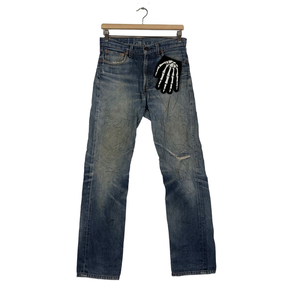 Levi's 🔥90’s Vintage Distressed Denim Jeans Levi’s USA Made Size US 30 / EU 46 - 2 Thumbnail