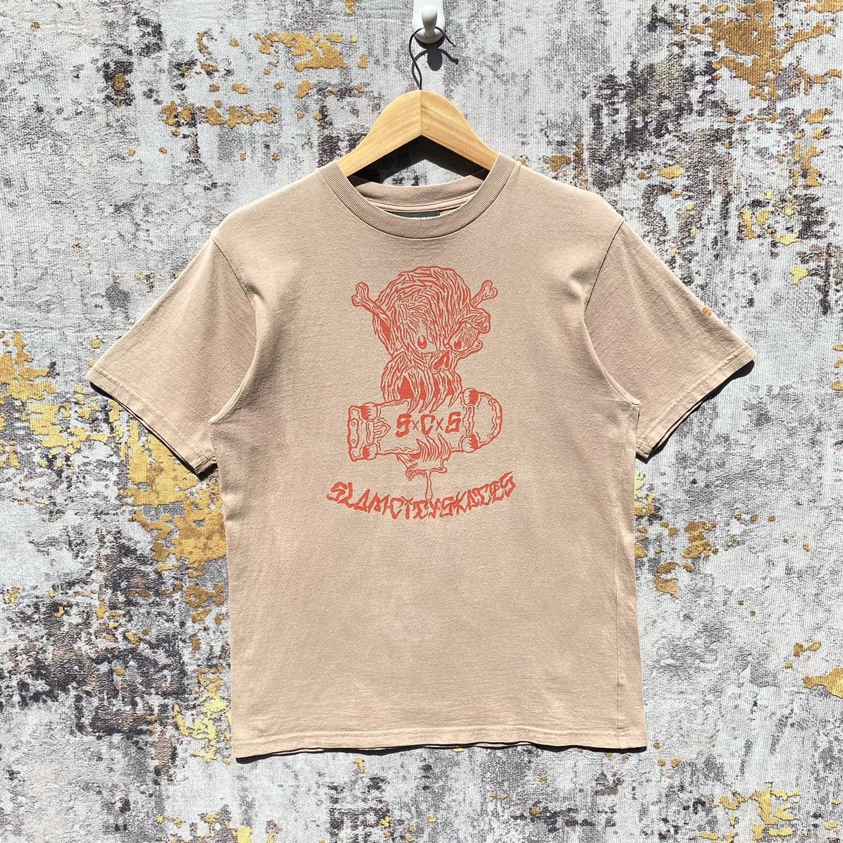 Vintage Vintage Slam City Skates London Pushed Shirt Skateboard Size US S / EU 44-46 / 1 - 1 Thumbnail