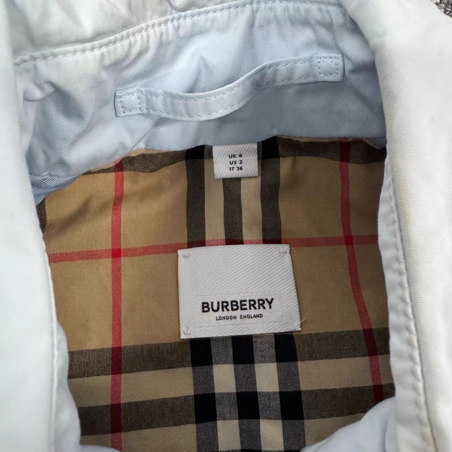Burberry Burberry Light Blue DoubleBreasted Belted Long Trench UK4 Size XS / US 0-2 / IT 36-38 - 5 Thumbnail