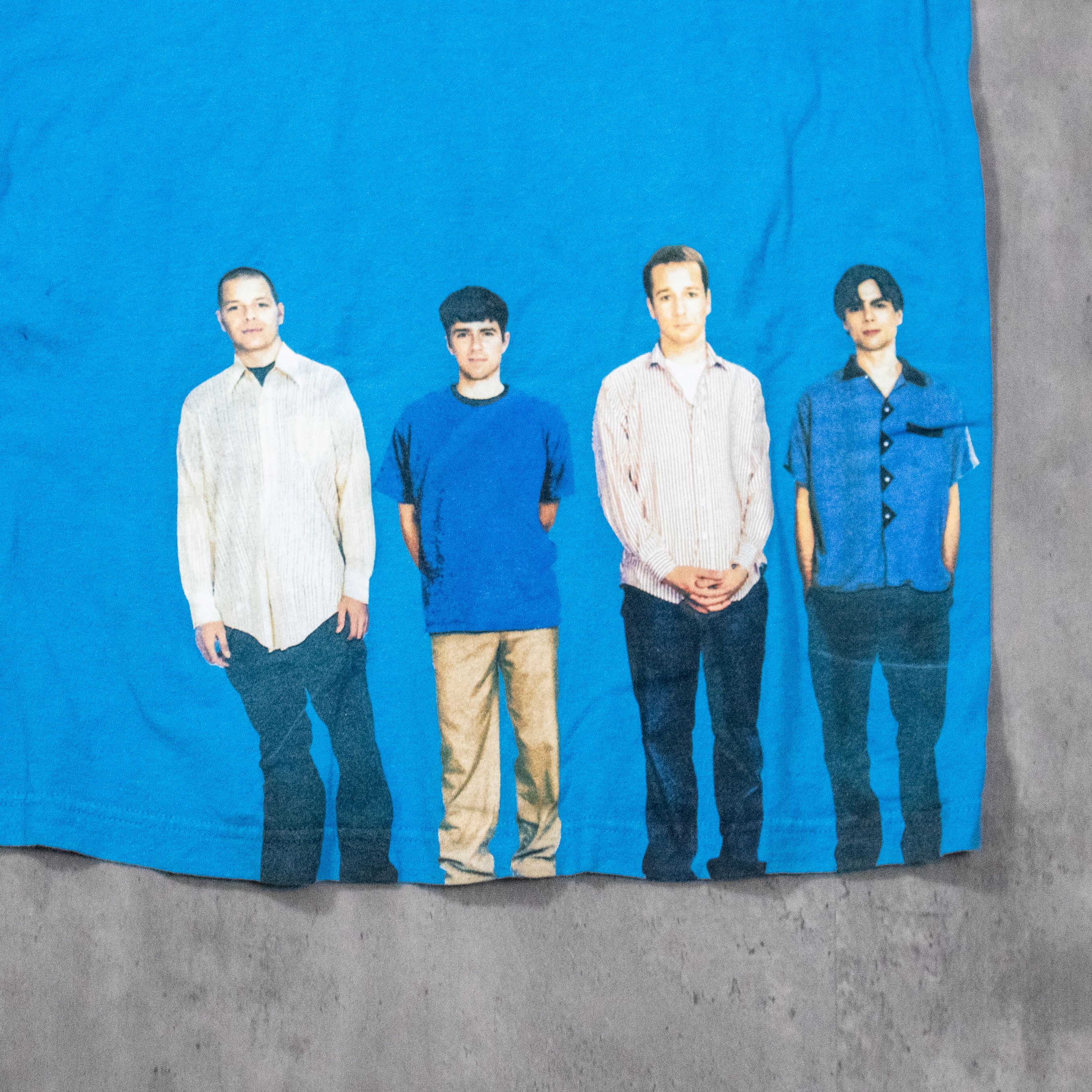 Band Tees Weezer blue album cut off bright blue tank top T-Shirt Size US S / EU 44-46 / 1 - 4 Thumbnail