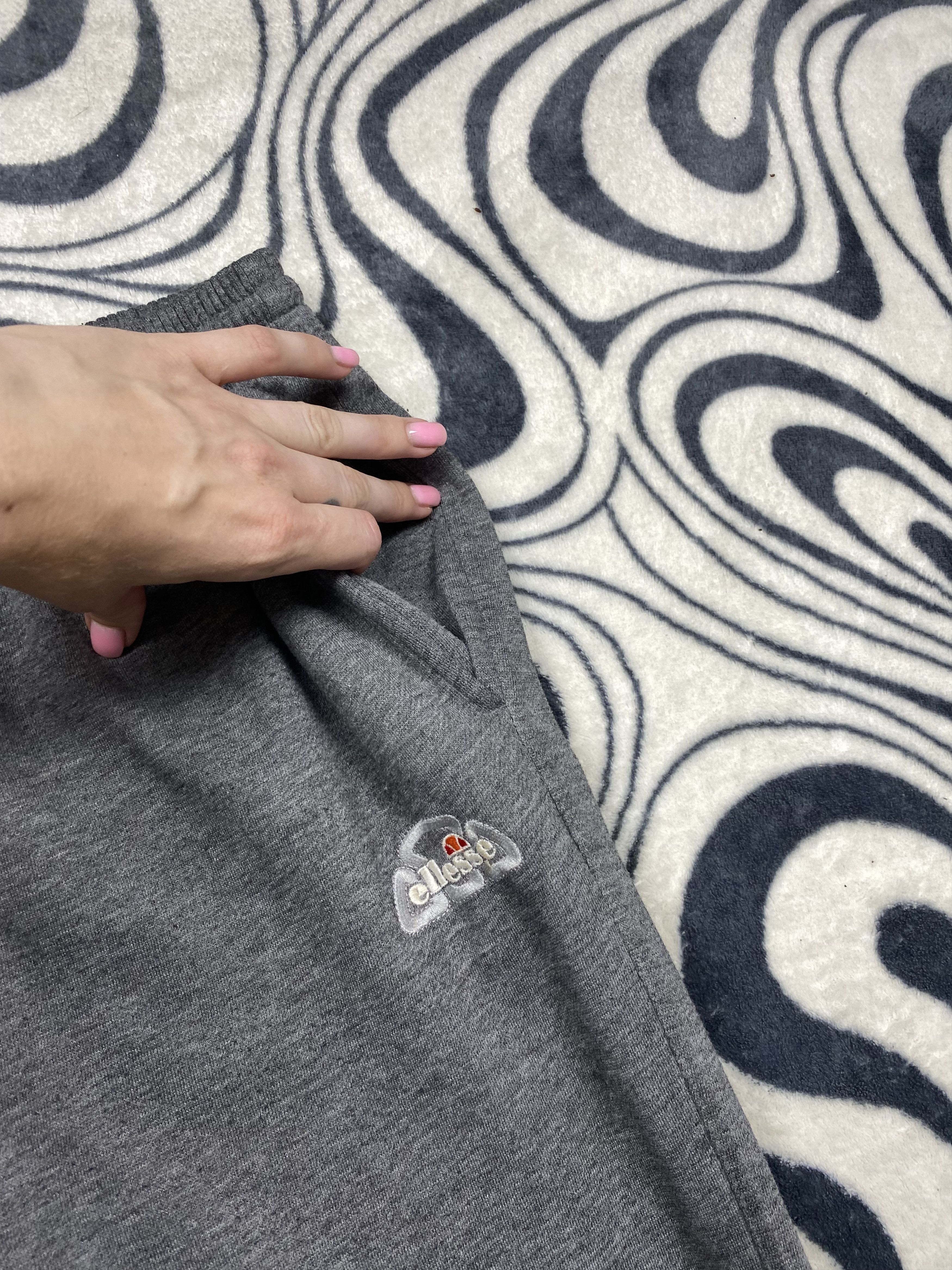 Ellesse Ellesse Vintage Mens Cotton Track Pants Y2K Sweatpants Size US 30 / EU 46 - 3 Thumbnail