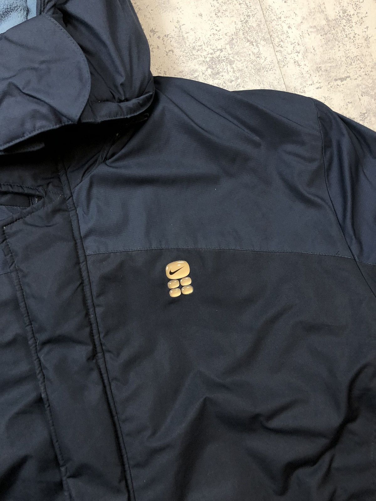 90’s NIKE RARE SWOOSH LOGO Y2K HOODED DOWN PUFFER JACKET