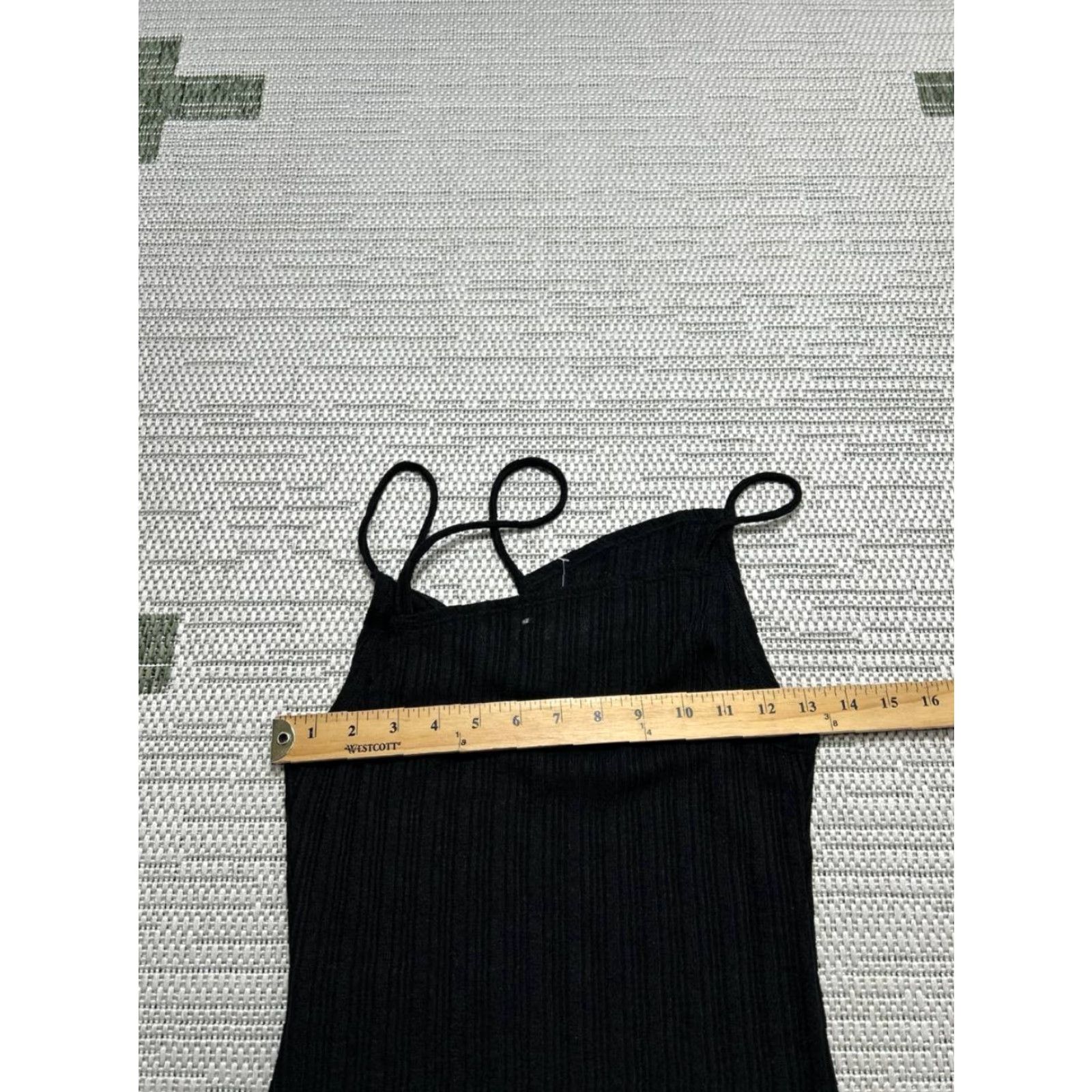 Reformation Reformation Dress Womens Small Black Assymetrical Knit Bodycon Size S / US 4 / IT 40 - 5 Thumbnail