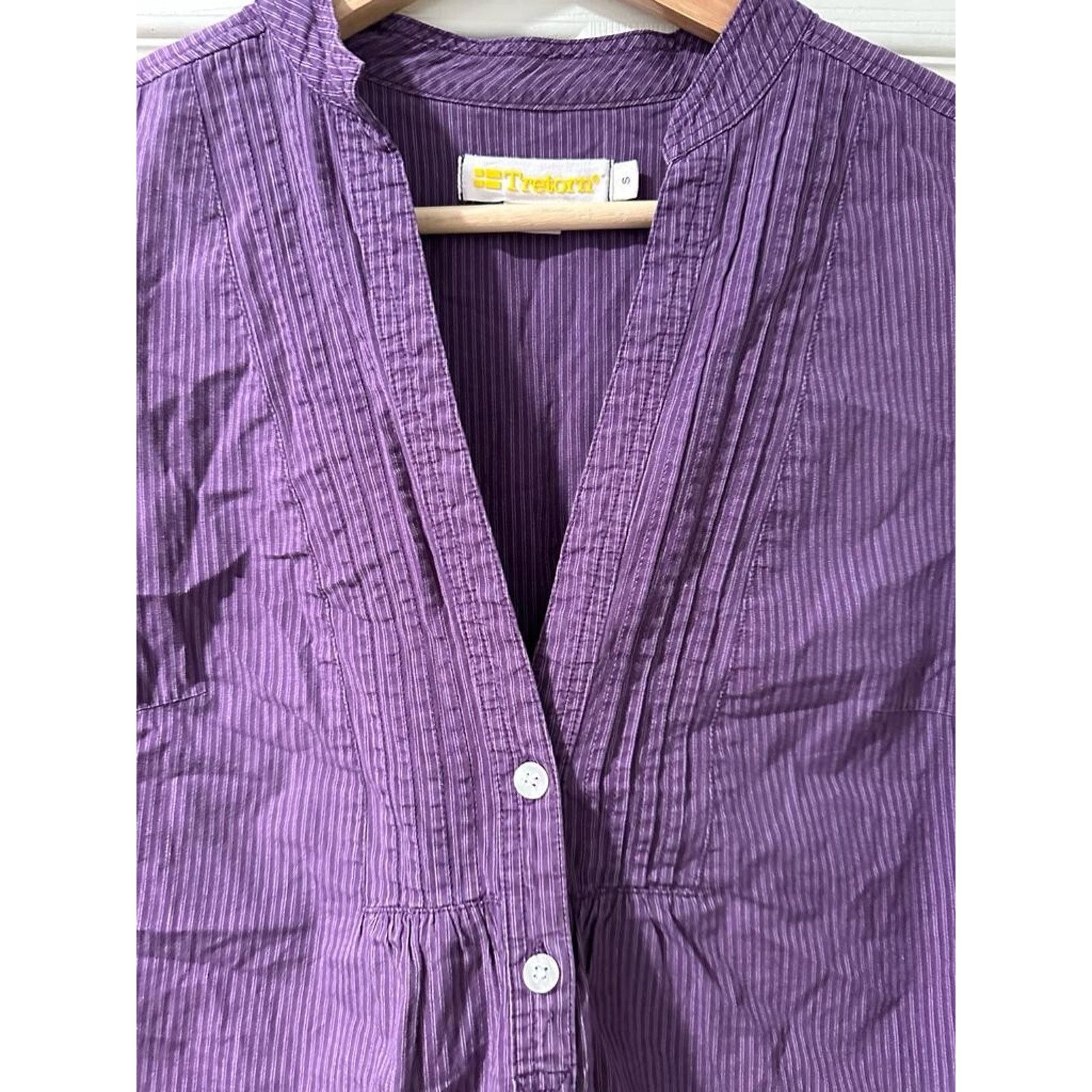 Tretorn Tretorn Women's Blouse Turn Down Collar Shirt A001786 Size S / US 4 / IT 40 - 2 Thumbnail