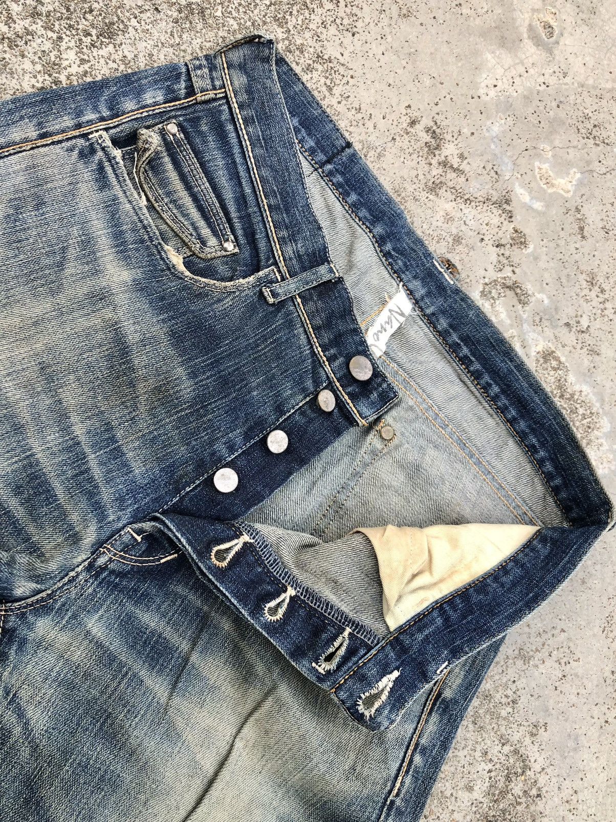 NANO universe SLIM FIT DISTRESSED DENIM BY NANO UNIVERSE Size US 30 / EU 46 - 9 Thumbnail
