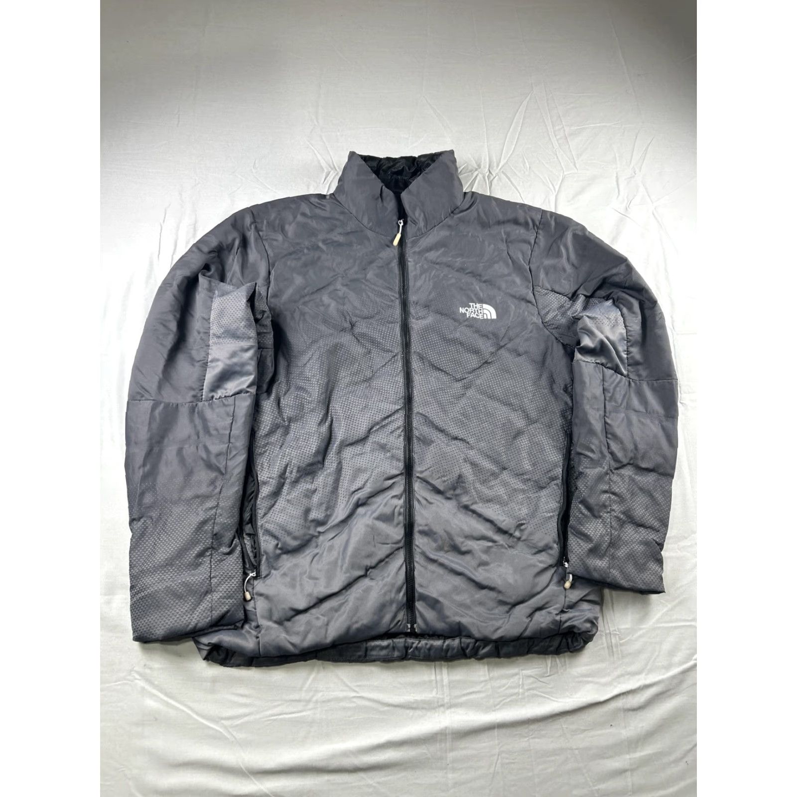 The North Face The North Face Jacket Mens M Gray 700 Insulated Puffer Full Zip Geometric Pattern Geo Size US M / EU 48-50 / 2 - 2 Thumbnail