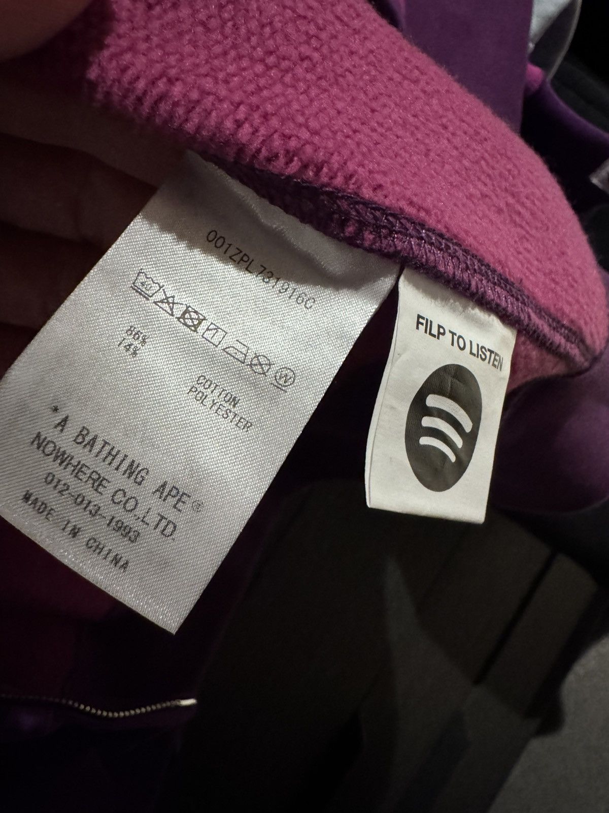Bape BAPE X SPOTIFY BY CENTRAL CEE CAMO FULL ZIP SHARK HOODIE Size US L / EU 52-54 / 3 - 7 Thumbnail