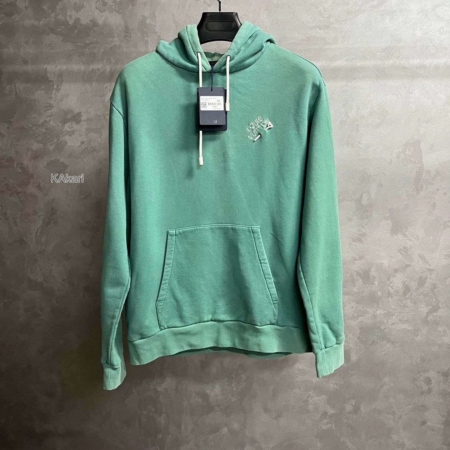 Louis Vuitton Louis Vuitton Green Logo Letter Hoodie Size US XL / EU 56 / 4 - 1 Preview