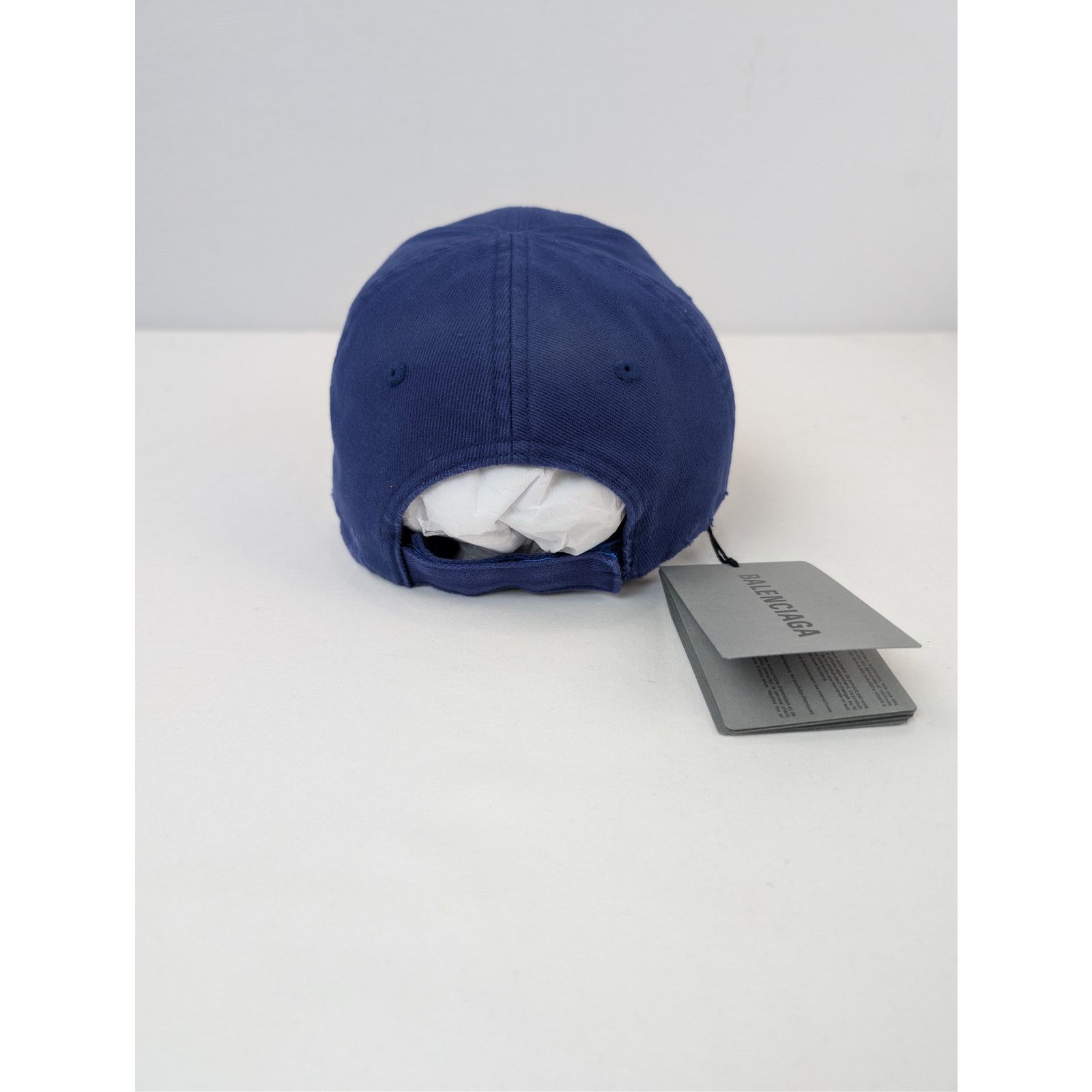 Balenciaga o1rshd1 Size: L / Cotton Baseball Cap / Hat in Sapphire Size ONE SIZE - 6 Thumbnail