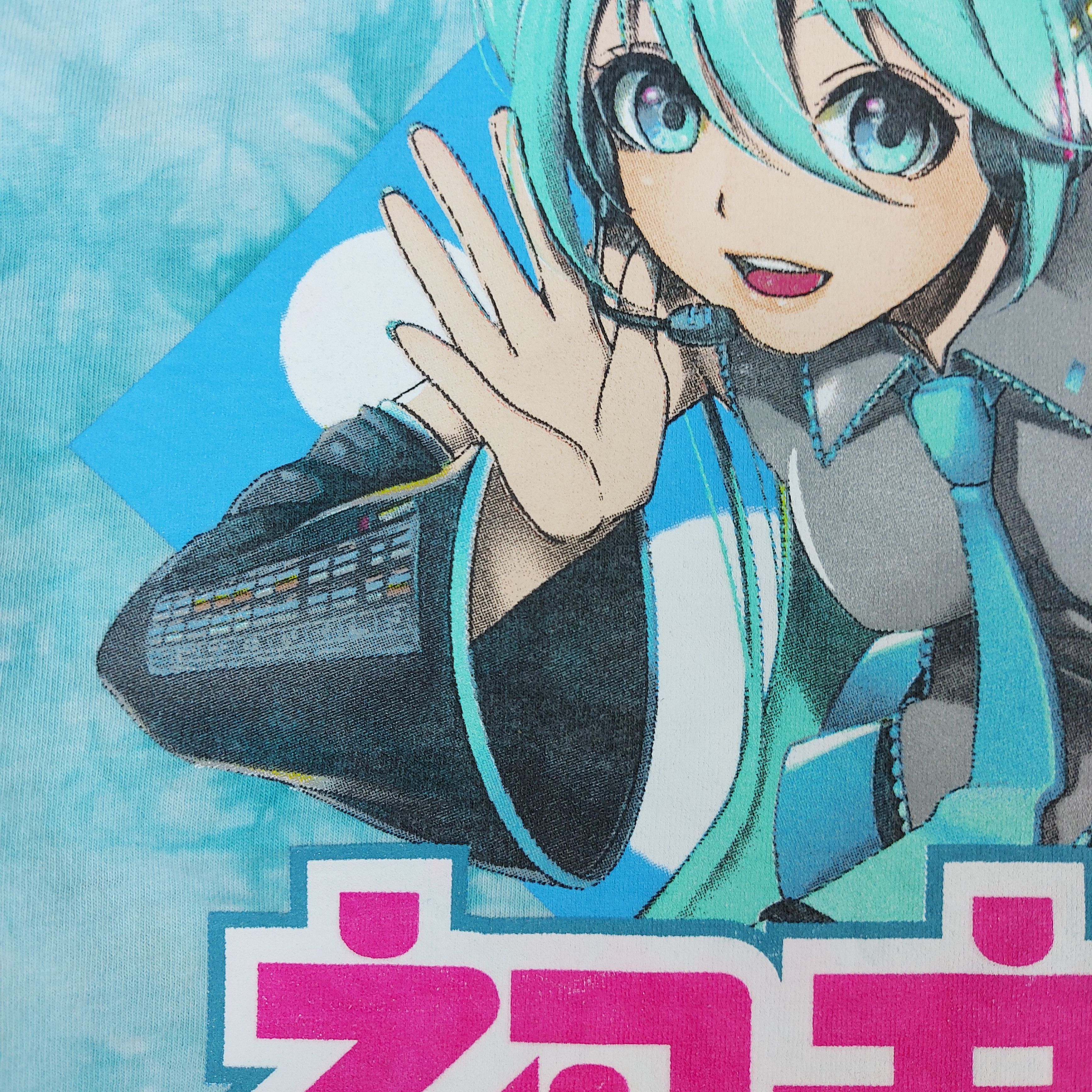 Anime 2022 Hatsune Miku Teal Tie-Dye Hot Topic Official TEE Size US L / EU 52-54 / 3 - 6 Thumbnail
