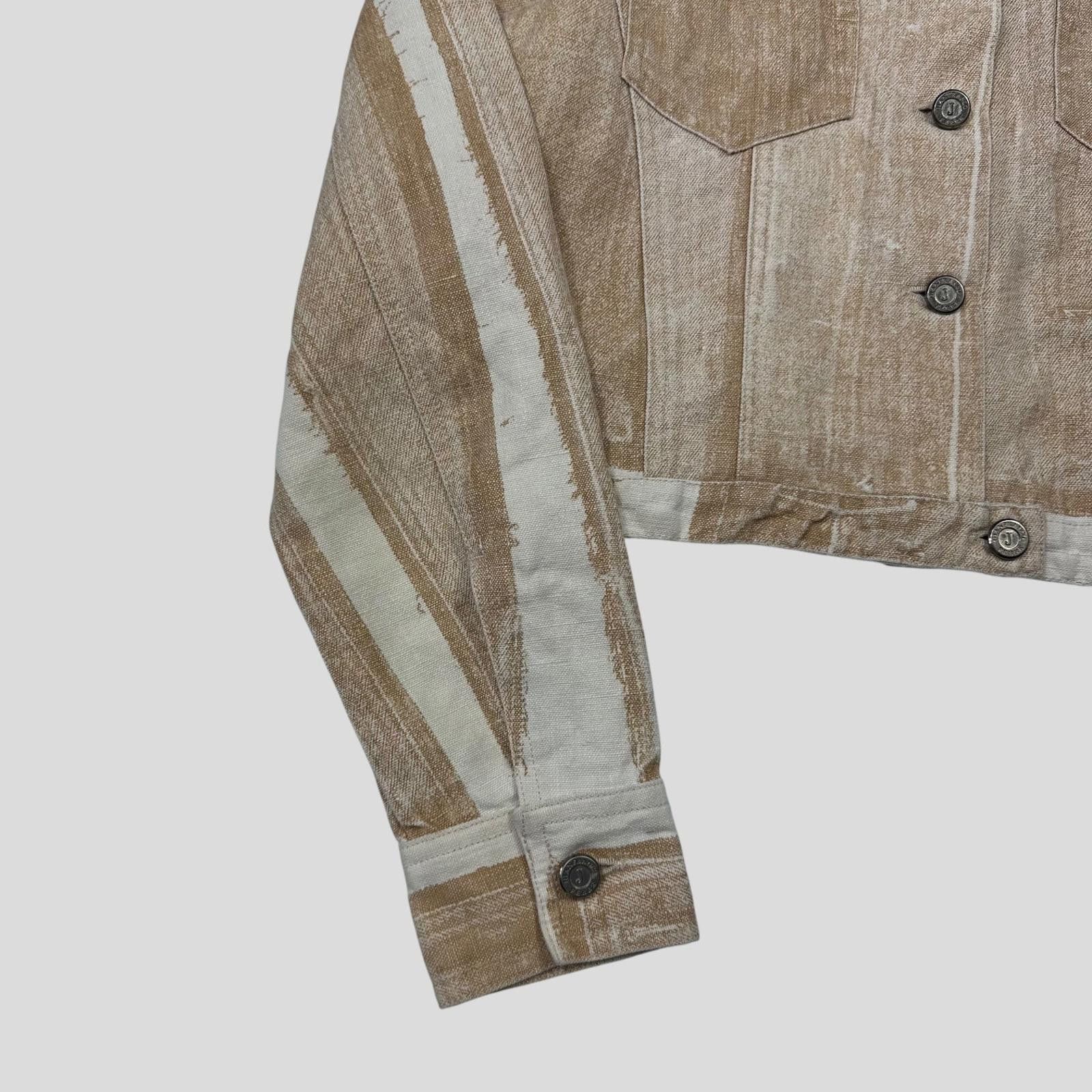Designer Gianfranco Ferre 90’s Sublimation Acid Wash Hemp Jacket XS/S Size S / US 4 / IT 40 - 6 Thumbnail