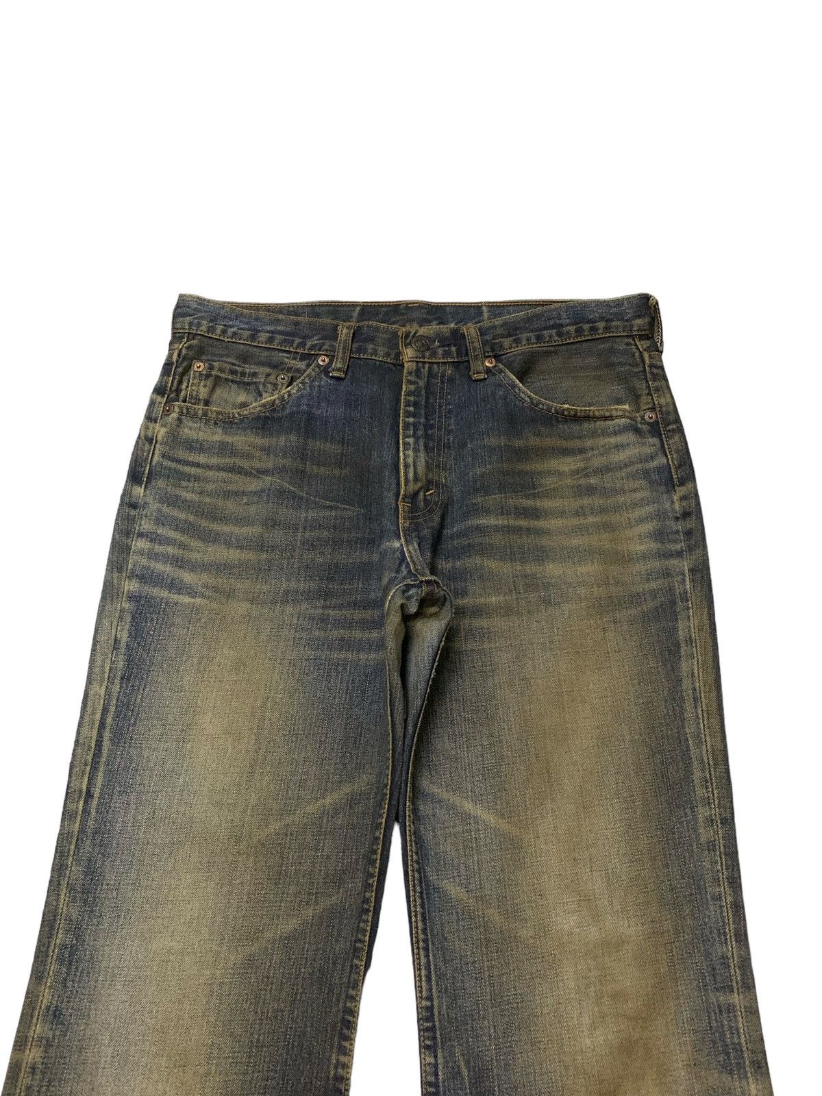 Levi's × Vintage Vintage Levis 517 - 03 Mud Wash Whiskers Flared Jeans Size US 32 / EU 48 - 3 Thumbnail