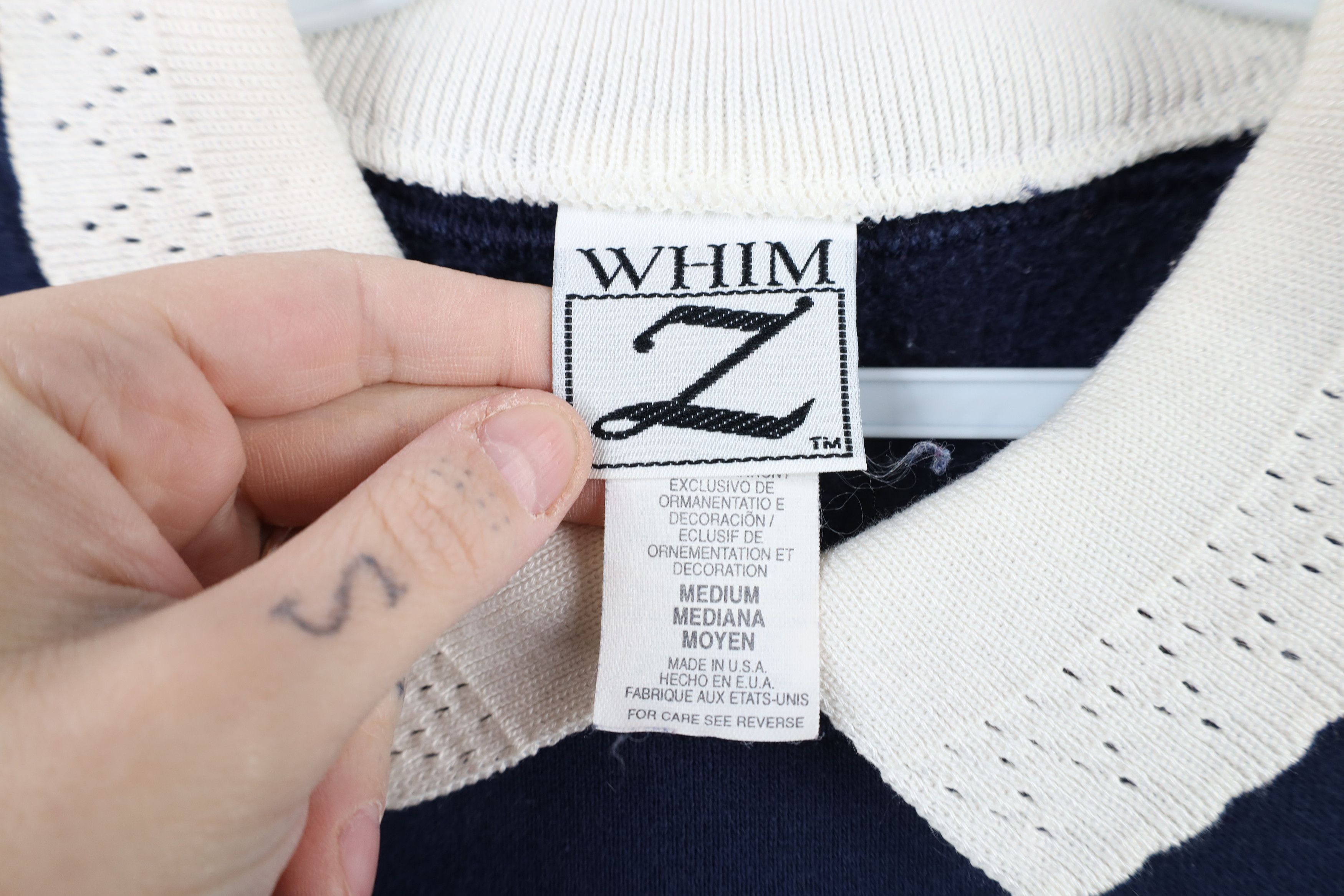 Vintage Vintage 90s Streetwear Snowflake Collared Sweatshirt USA Size M / US 6-8 / IT 42-44 - 6 Thumbnail