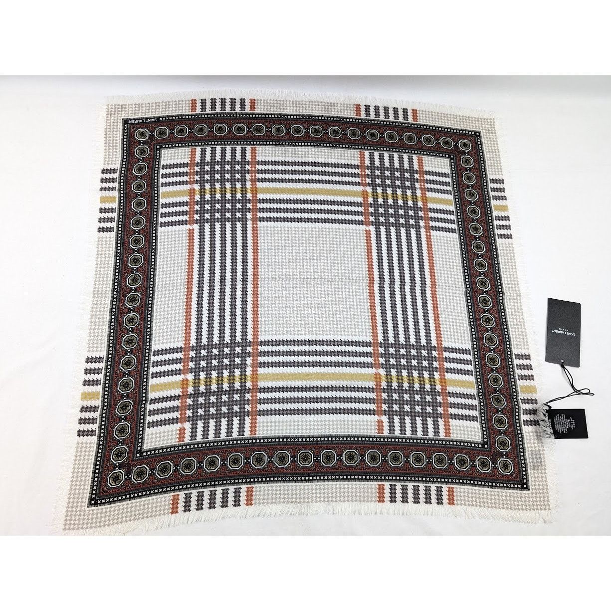 Saint Laurent Paris o1rshd1 Size: OS / Small Scarf in Multicolor Size ONE SIZE - 5 Thumbnail
