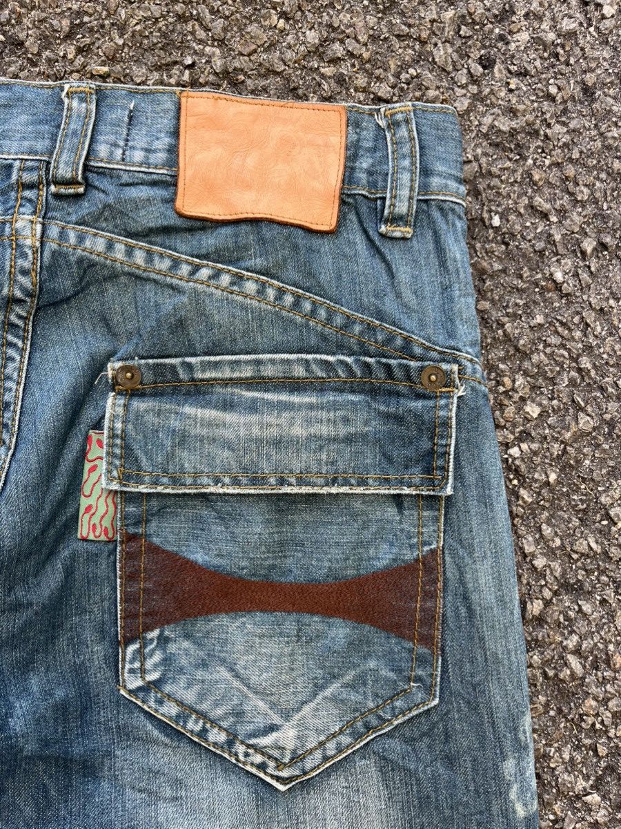 Hysteric Glamour Flare Jeans Baggy Loose Old Army Punk Styled Boot Cut Denim Size US 32 / EU 48 - 11 Thumbnail
