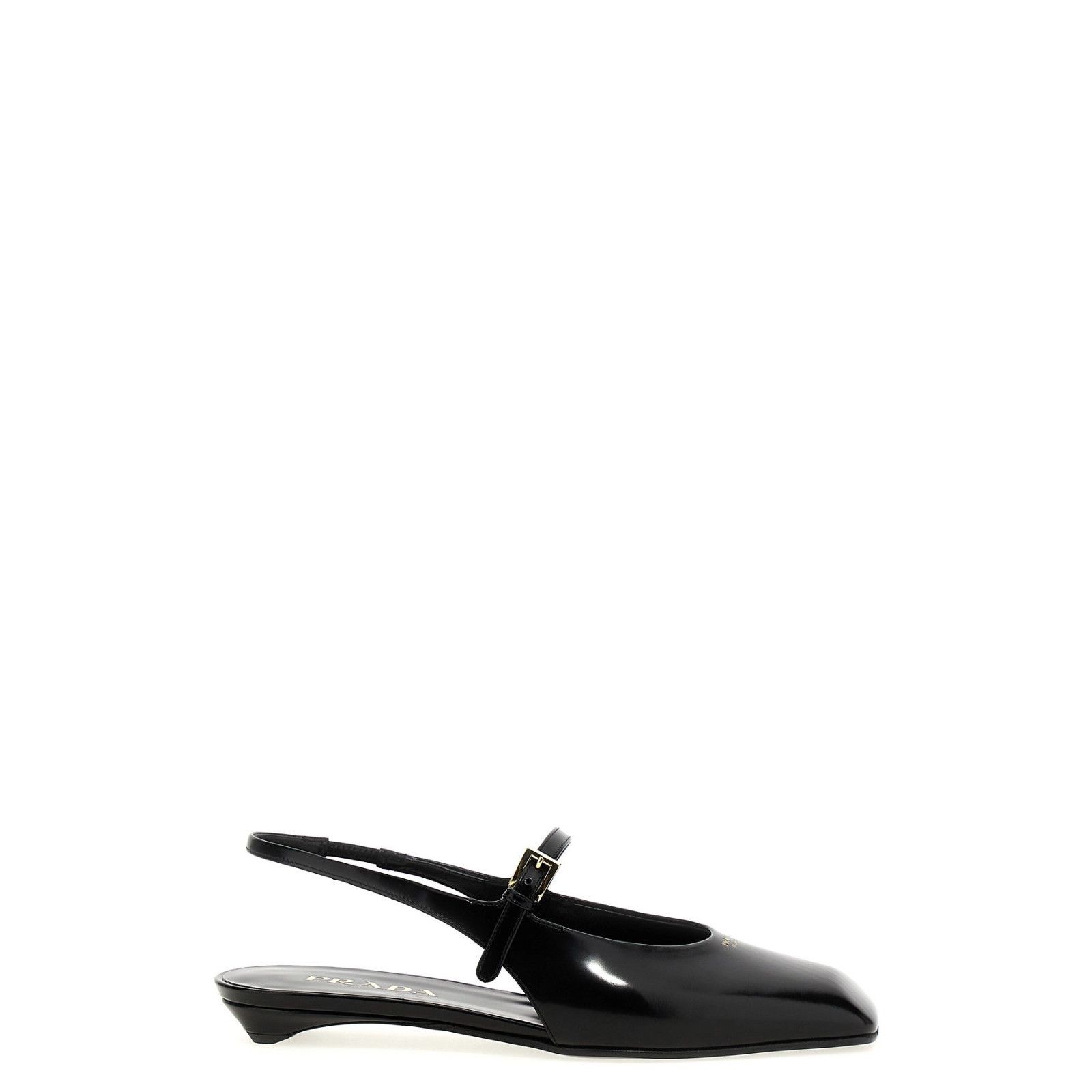 PRADA Black Leather Slingback New And Authentic (Women's siz