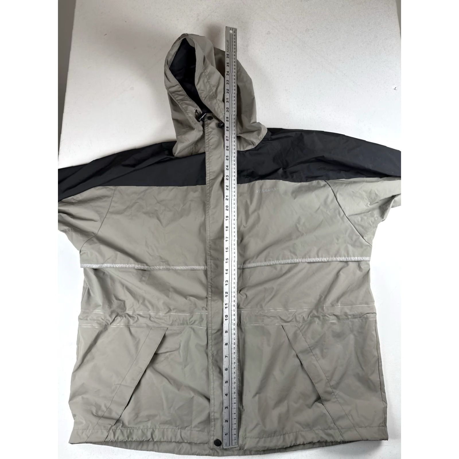 Vintage Stearns Rain Coat Jacket Mens XL Hooded Waterproof Gray Full Zip Dry Wear Size US XL / EU 56 / 4 - 4 Thumbnail