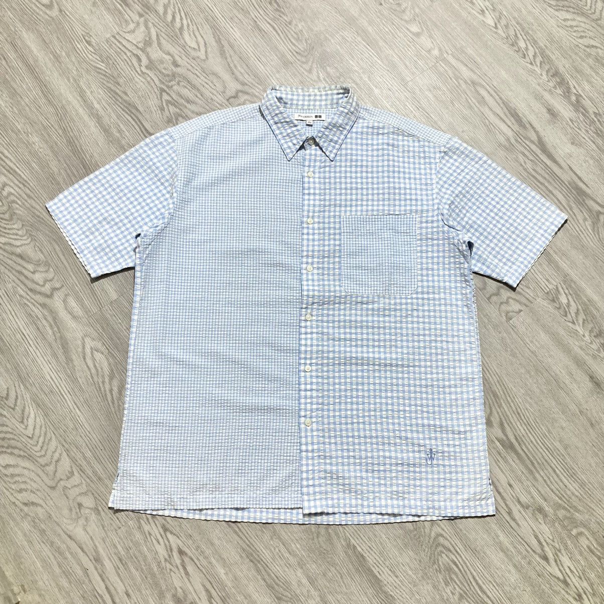Japanese Brand Uniqlo X JW Anderson Square Motif Button Up Shirt Designer Size US XXL / EU 58 / 5 - 1 Thumbnail